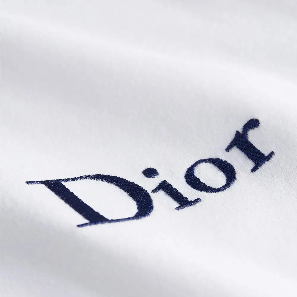 Футболка с круглым вырезом, свободный крой, DIOR, White — фото 3