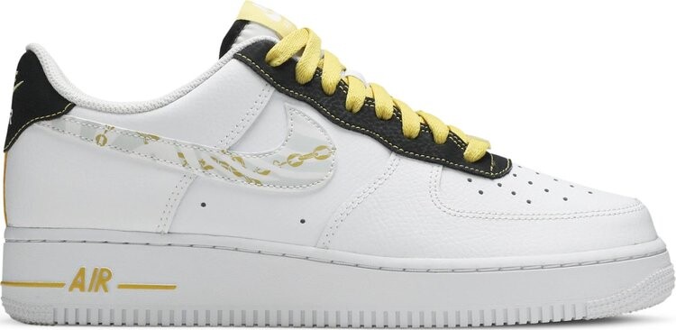

Кроссовки Nike Air Force 1 '07 LV8 'Gold Links Zebra Print', белый