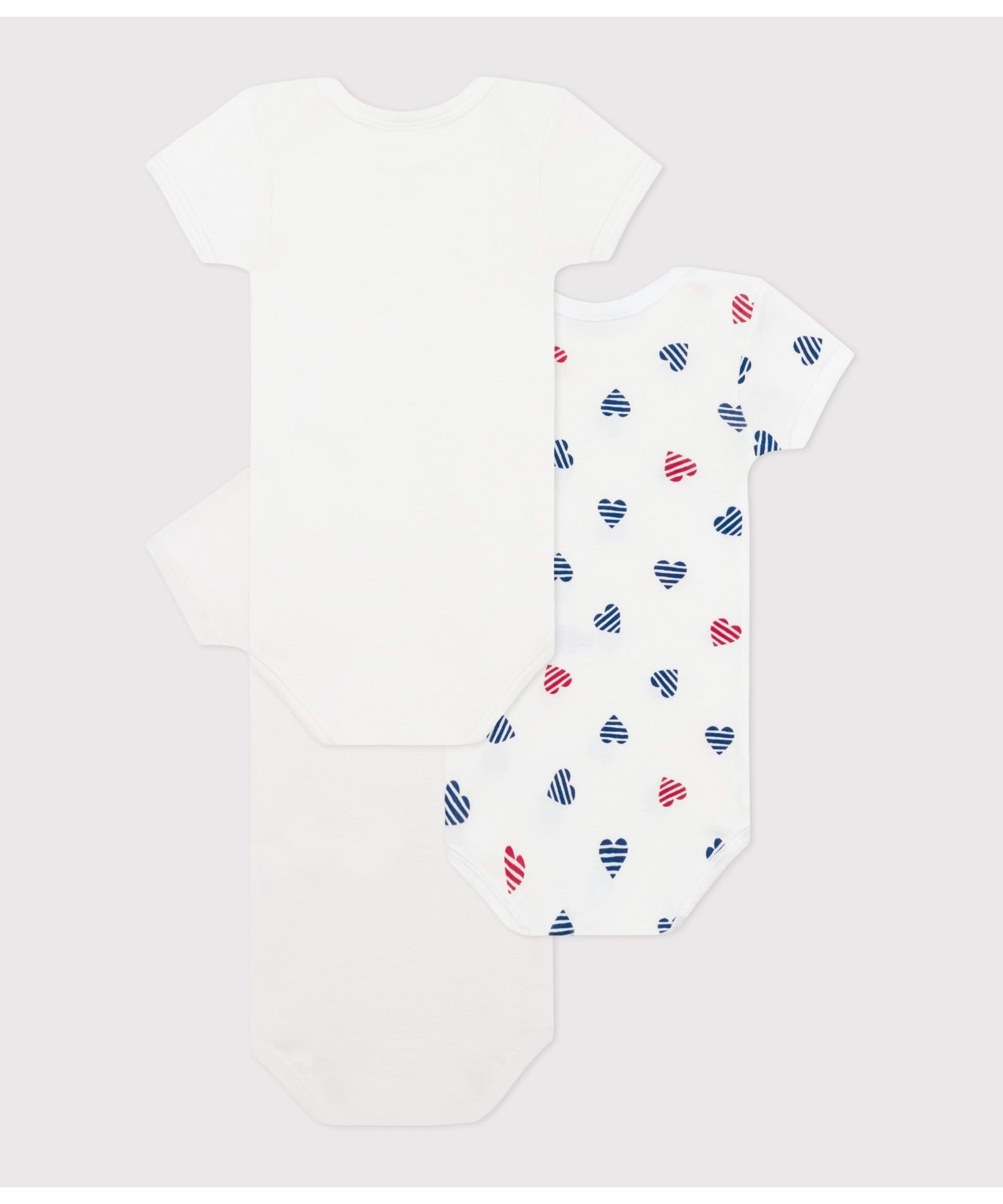 Боди с короткими рукавами (комплект из 3 предметов) PETIT BATEAU, Multicolor 1 — фото 2