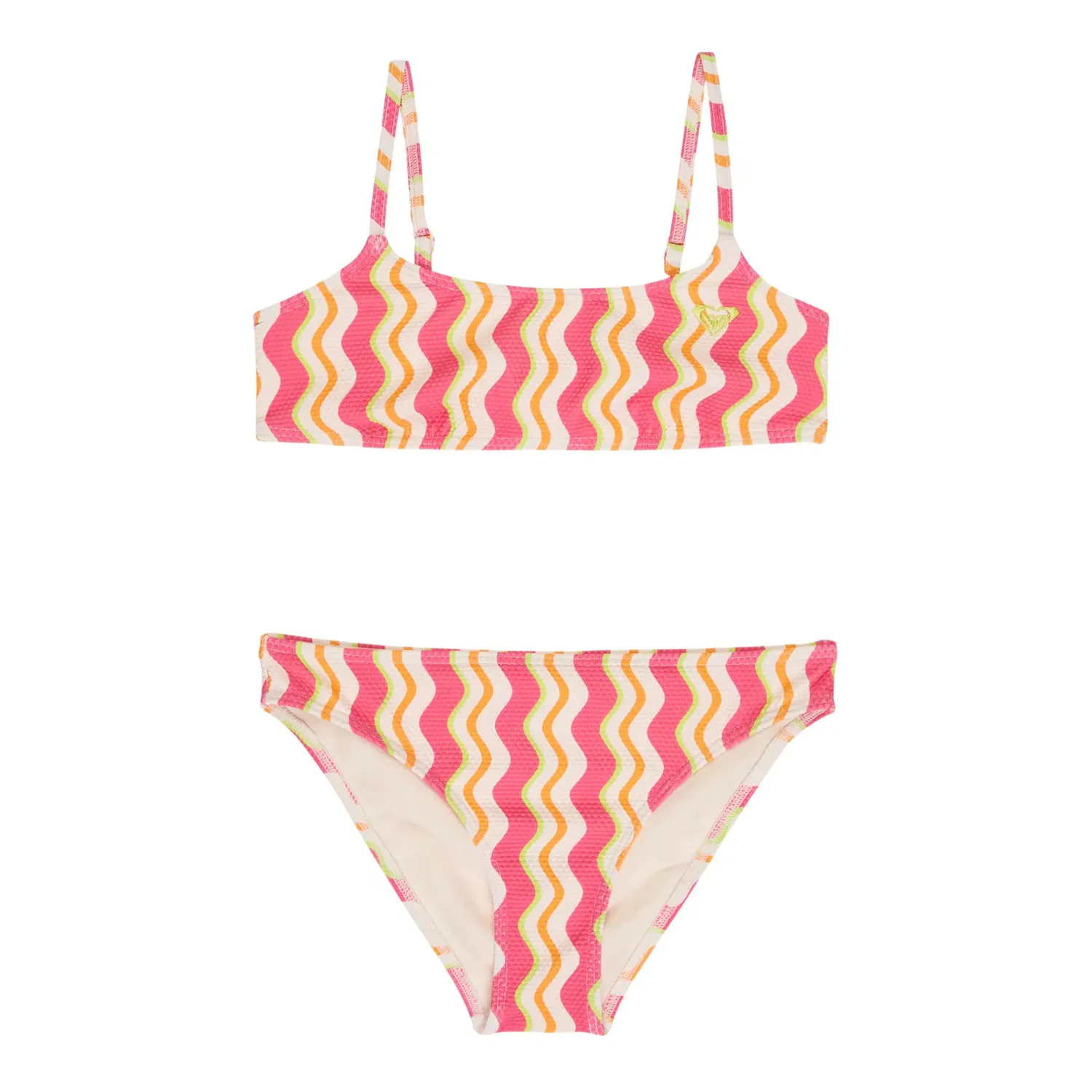 Детское бикини для девочек с принтом Bold Waves Roxy, Rosa
