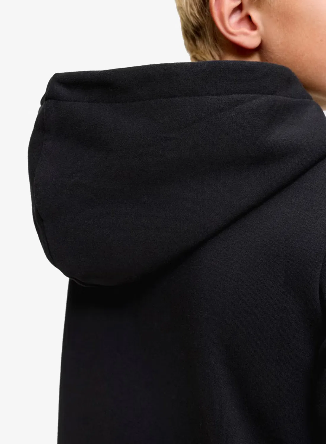 Худи с принтом черный Jack & Jones Junior, черный — фото 4