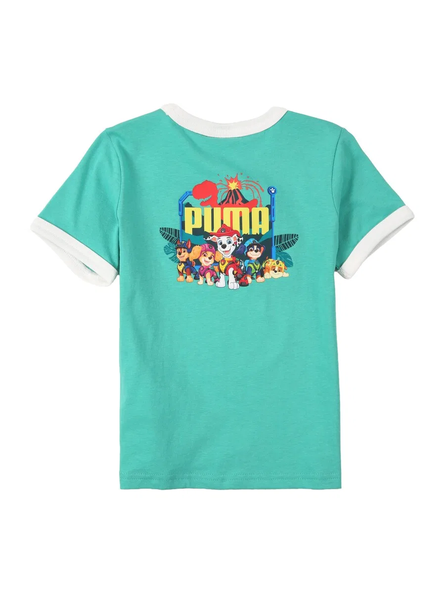 Футболка PUMA 'PUMA X PAW PATROL' зеленого цвета — фото 2