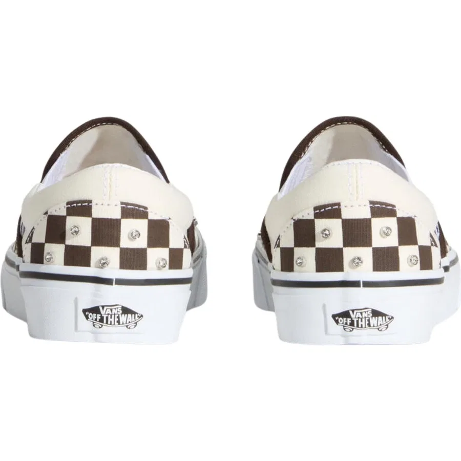 Кеды классические slip-on Vans Classic Slip-On, Коричнево-белый — фото 4