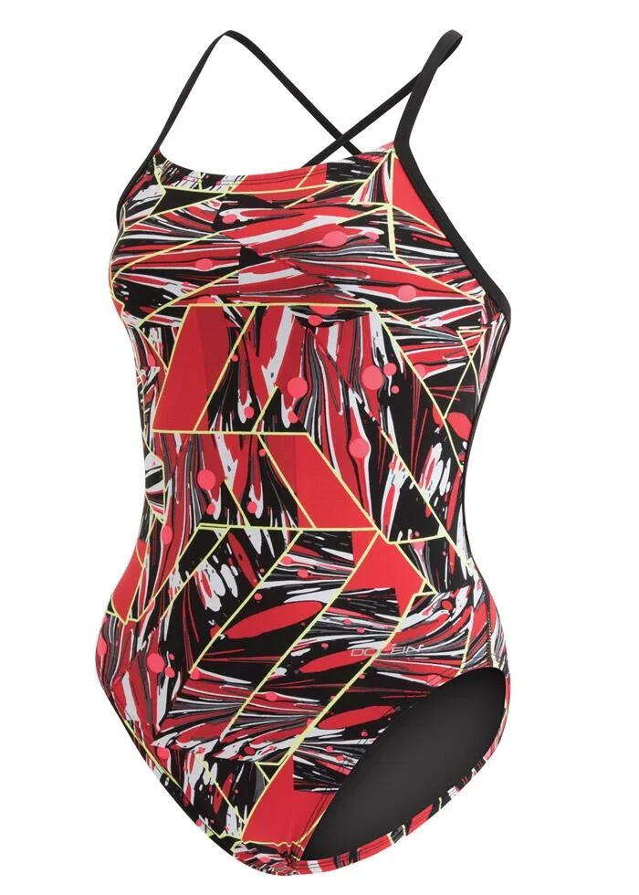 Детский купальник с принтом Graphlite Vantage Dolfin, Rot