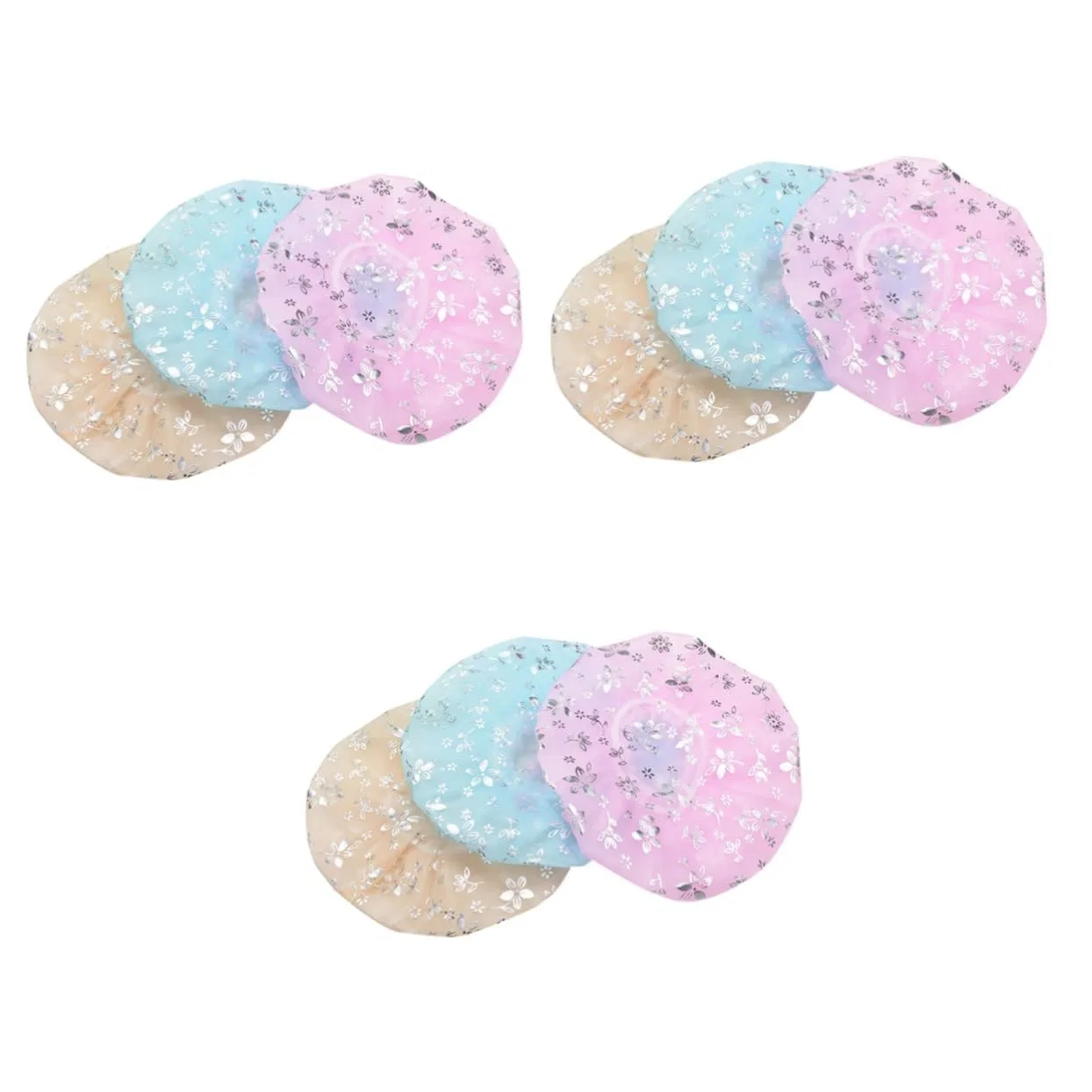 Шапочка для душаs 9 Pack Housoutil, 3 Colors, 27x27 cm