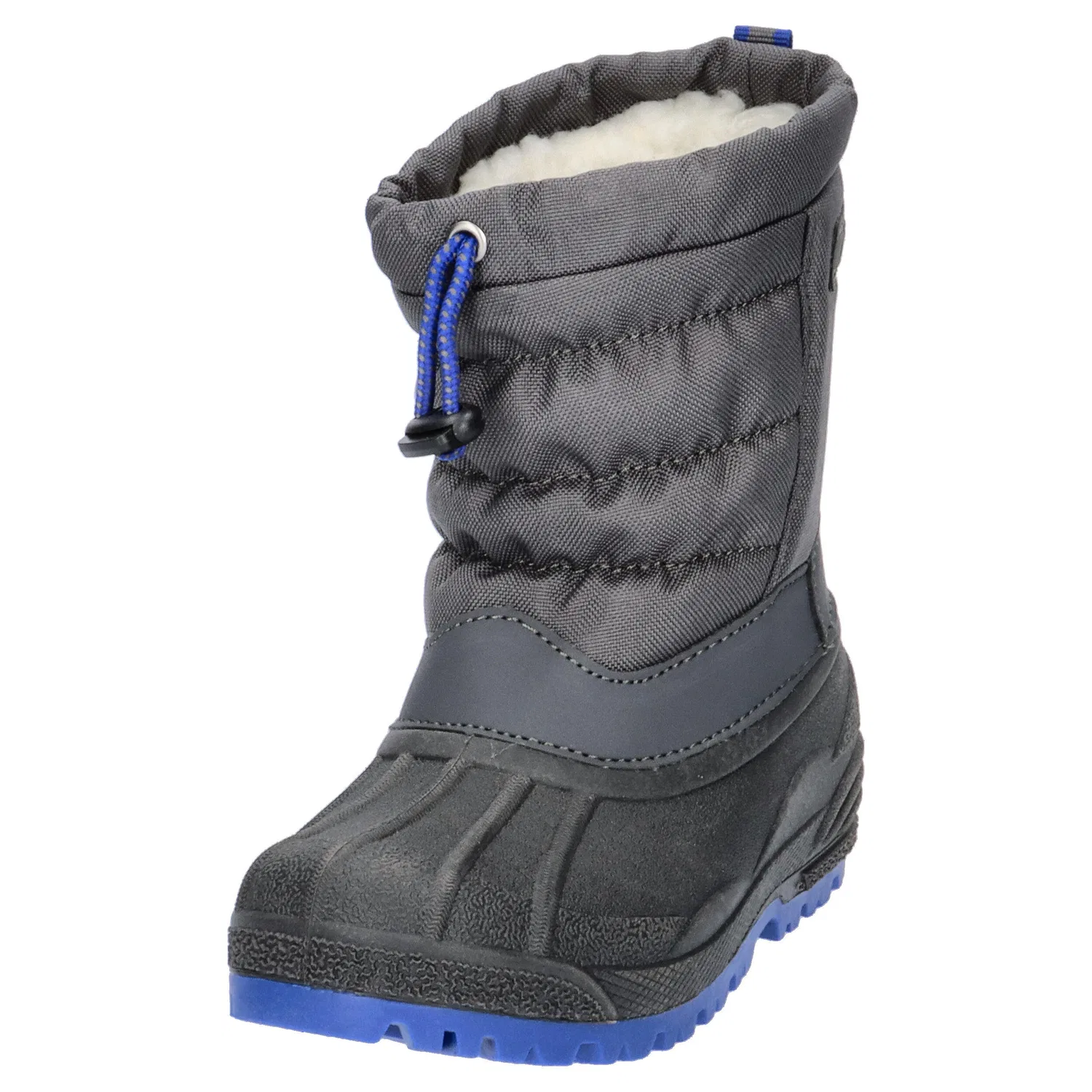 Детские зимние ботинки с высоким голенищем Cmp Kids Hanki 3.0 Snow Boots, Grau / Konigsblau — фото 4
