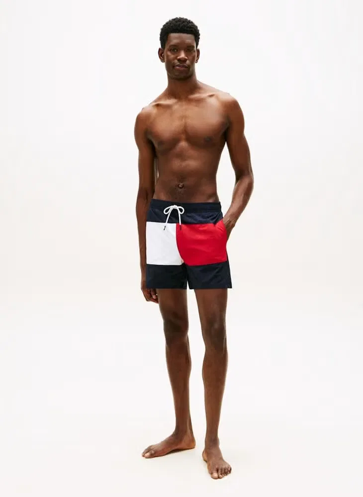 Шорты для плавания с цветоблочным дизайном Tommy Hilfiger, голубой — фото 4