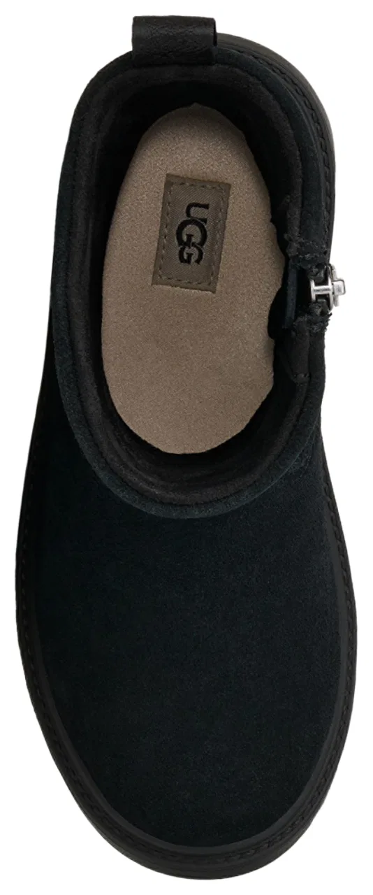 Детские ботинки для девочек с водонепроницаемым замшевым верхом Peyton UGG, Black — фото 4