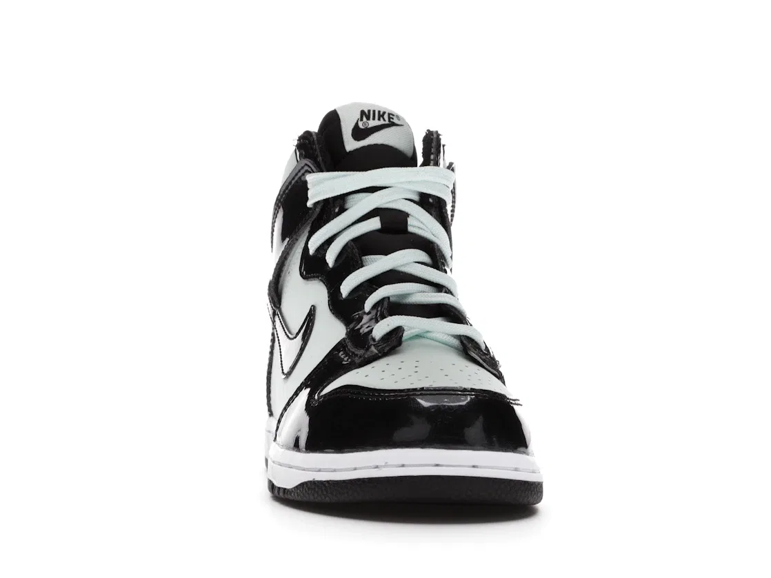 Детские кроссовки высокие с контрастными накладками Nike Dunk High SE, Barely Green/Black/White — фото 2