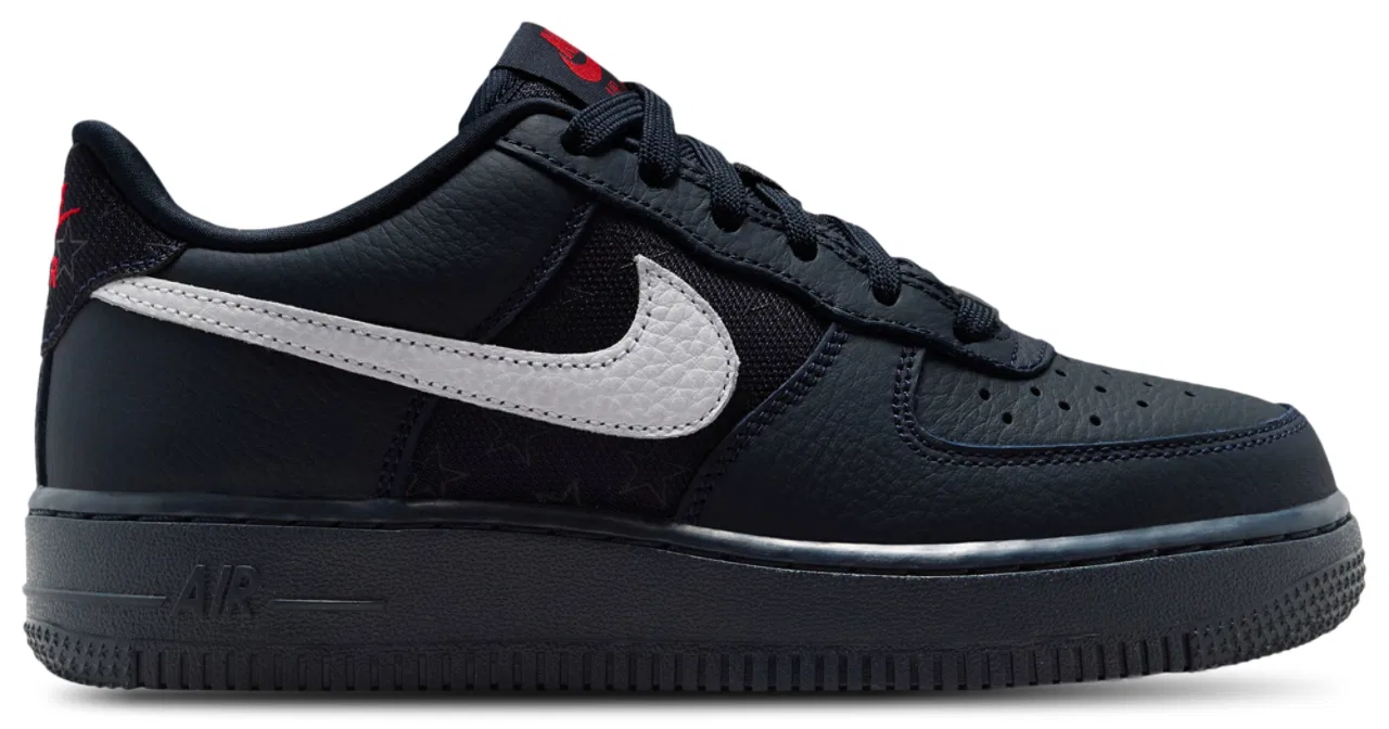 Кроссовки для мальчиков Air Force 1 WC2 Nike, цвет Dark Obsidian/Black/White