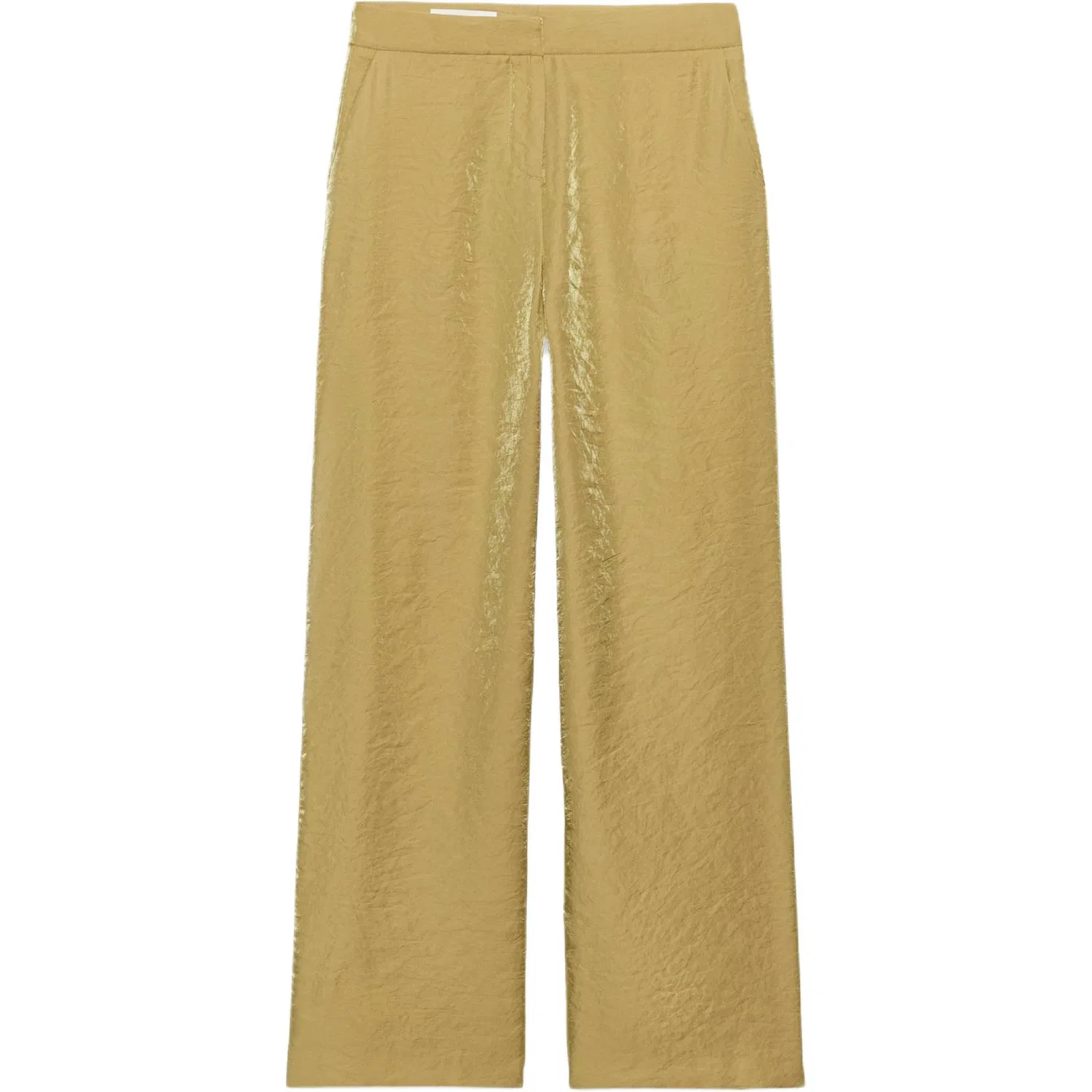 Женские брюки прямого кроя Gold ZARA, Gold