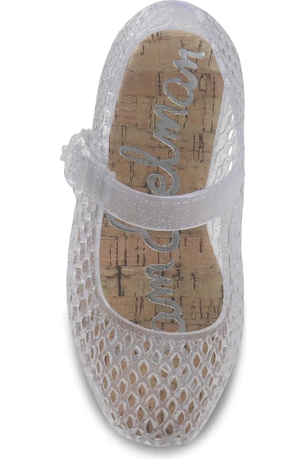 Детские туфли Мэри Джейн с регулируемым ремешком Quinn Jelly Sam Edelman, Clear — фото 4