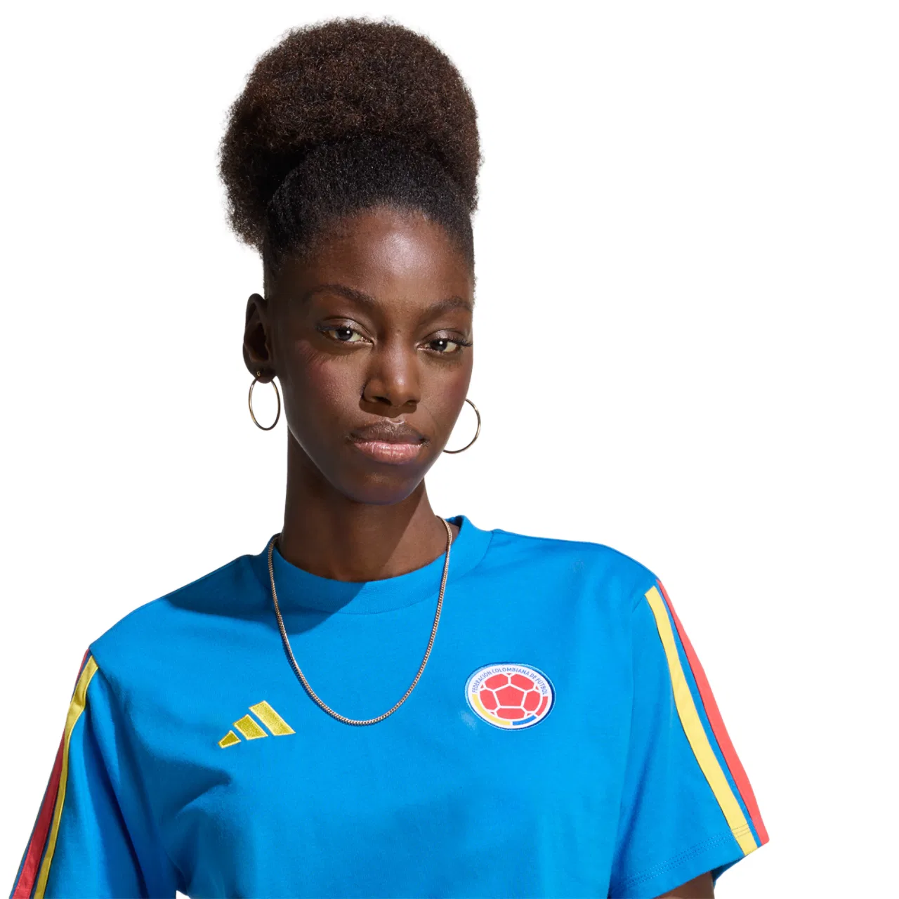 Женская футболка Colombia DNA Adidas, цвет Royal — фото 3
