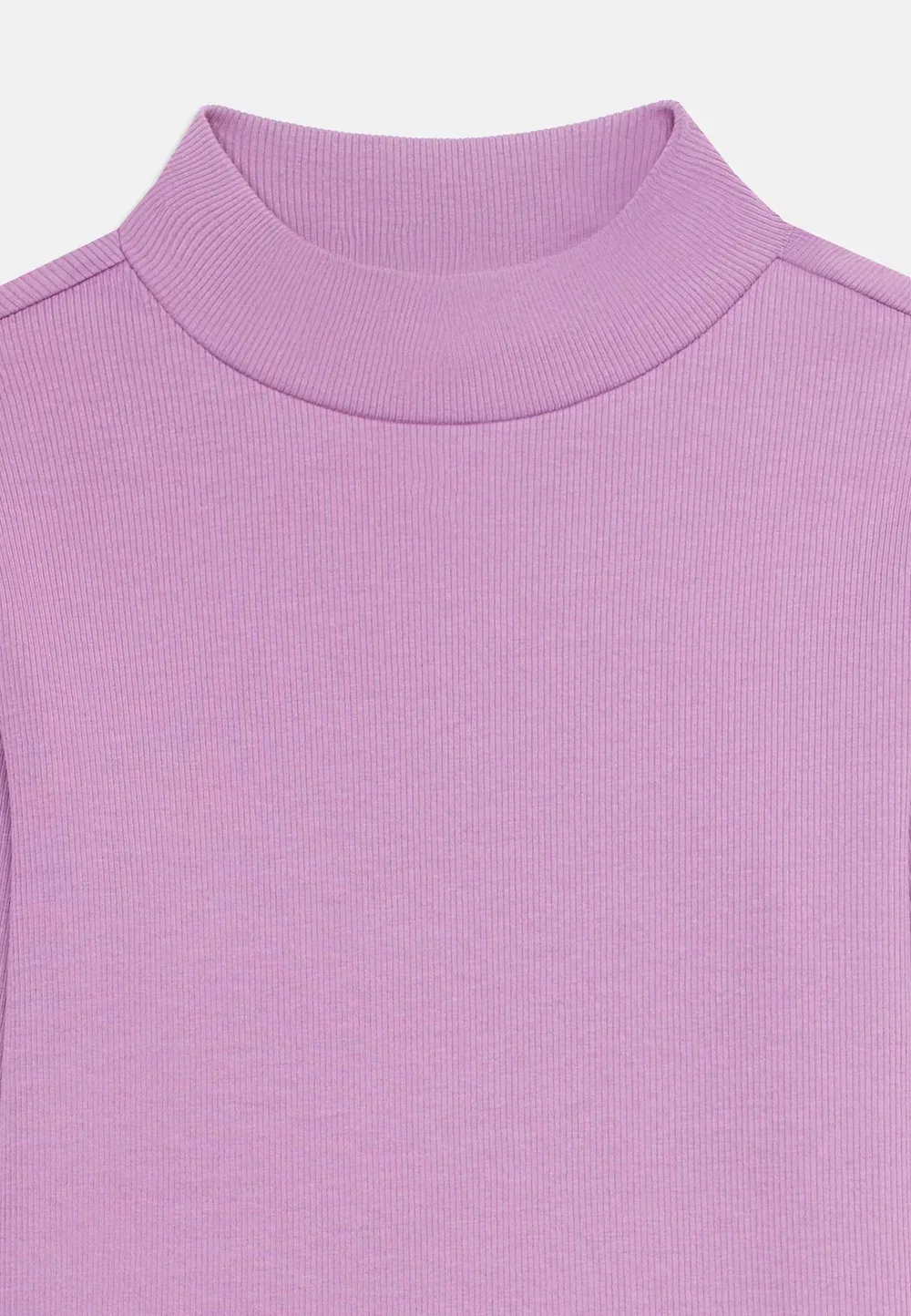 Комплект из 3 топов с длинными рукавами и высоким воротником Friboo, Pink/Lilac/Purple — фото 4