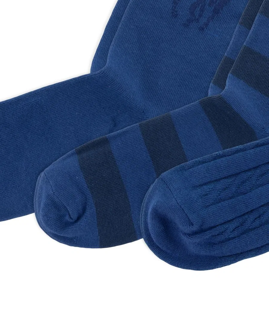 Комплект носков с принтом, Candyshop Socks Polo Ralph Lauren, Bright Blue — фото 2
