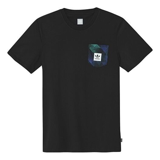 

Футболка оригиналы owned pkt tee pocket casual sports short sleeve black Adidas, черный