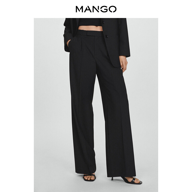 

Женские брюки Mango в западном стиле, черный