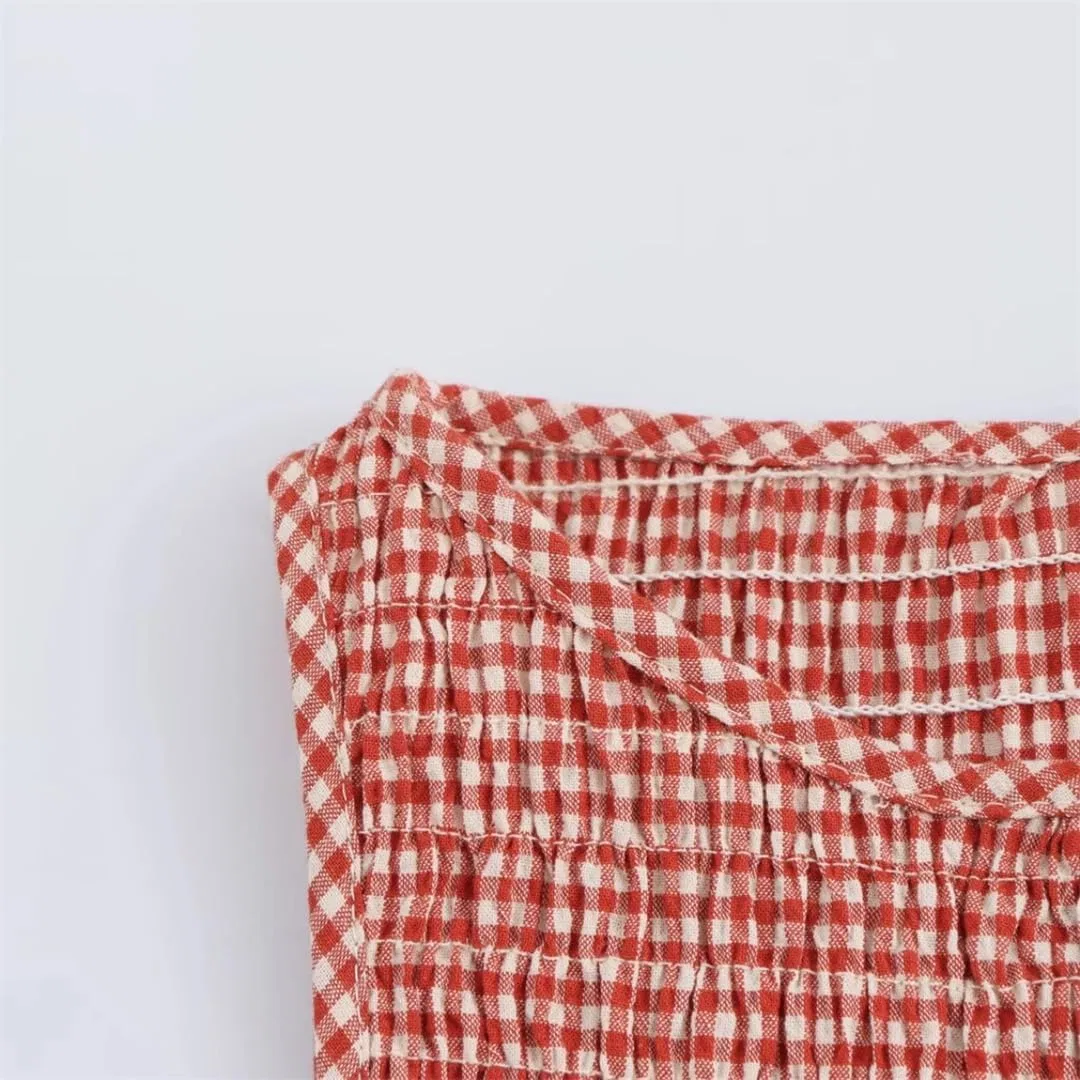 Женское A-силуэта платье в клетку, Pnnrk Plaid — фото 2