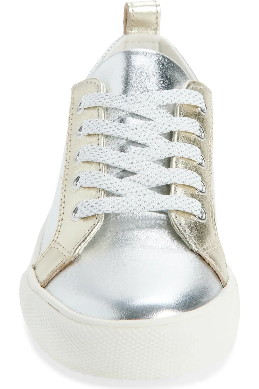 Детские кеды низкие металлик Mini Boden, Metallic — фото 4