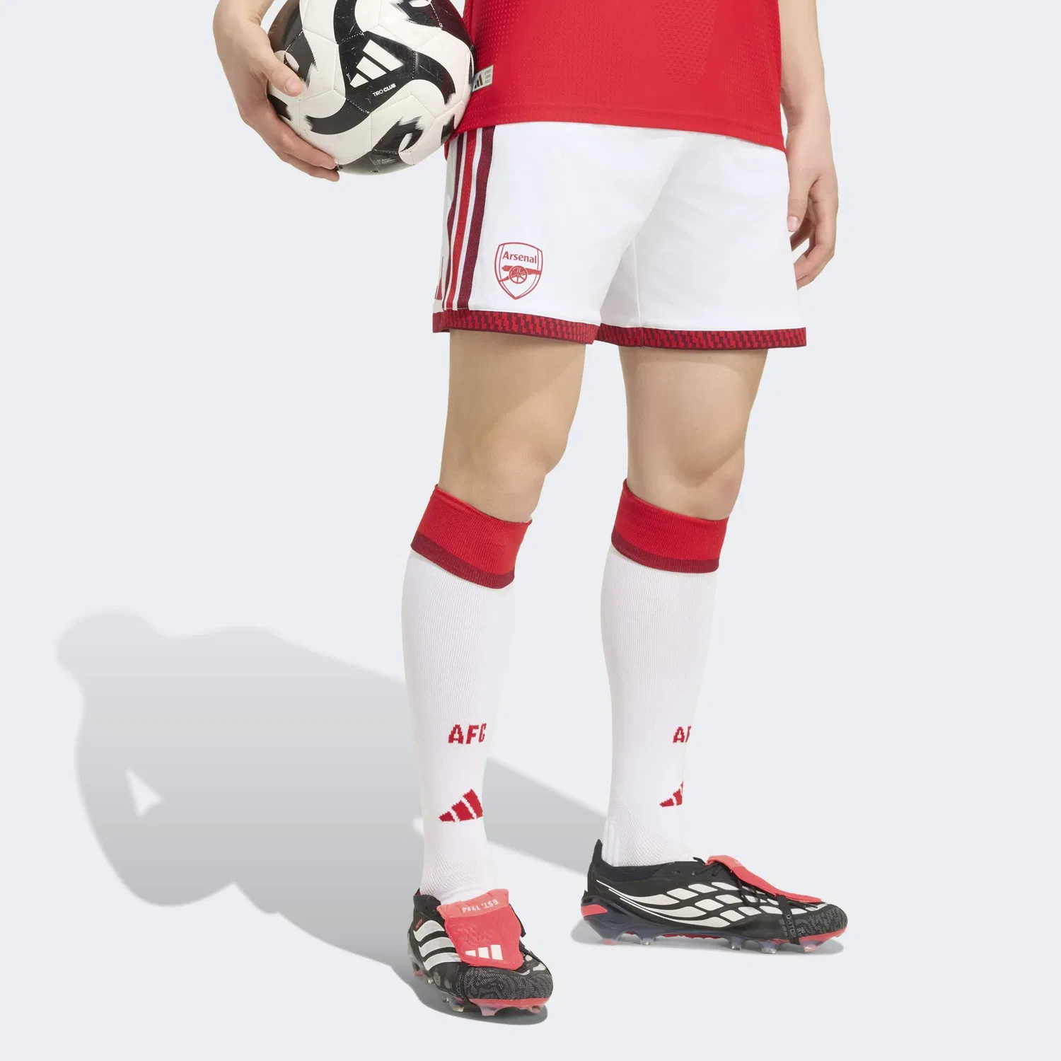 Спортивные шорты Adidas Performance Regular Workout Pants FC Arsenal 26/27 Authentic белого цвета — фото 2