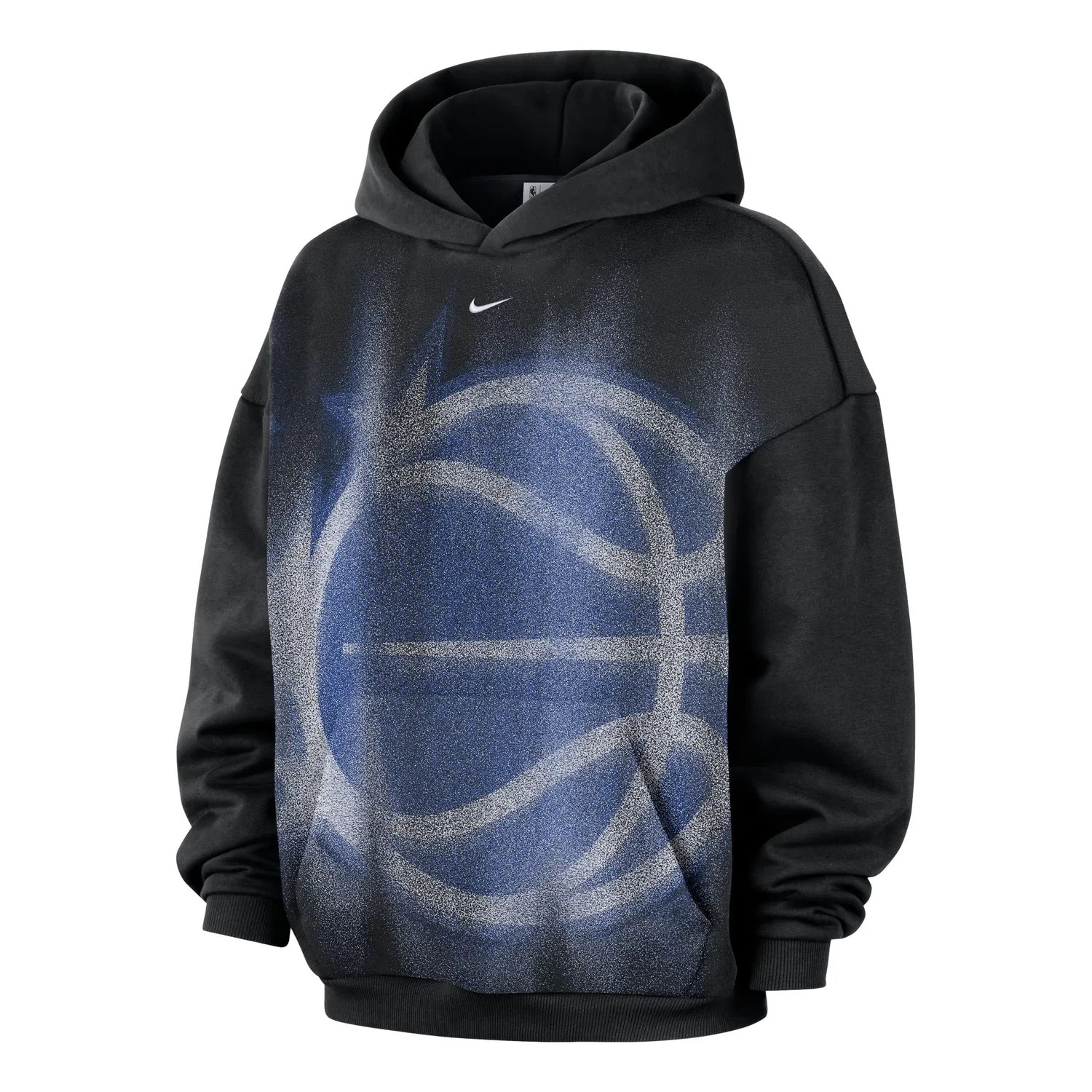 Мужское худи для баскетбола Orlando Magic Standard Issue Fleece Hoodie 'Black White' Nike, Black/White