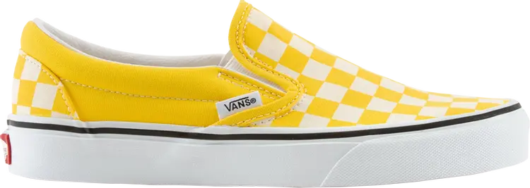 

Кеды Vans Classic Slip-On Checkerboard - Cyber Yellow, желтый