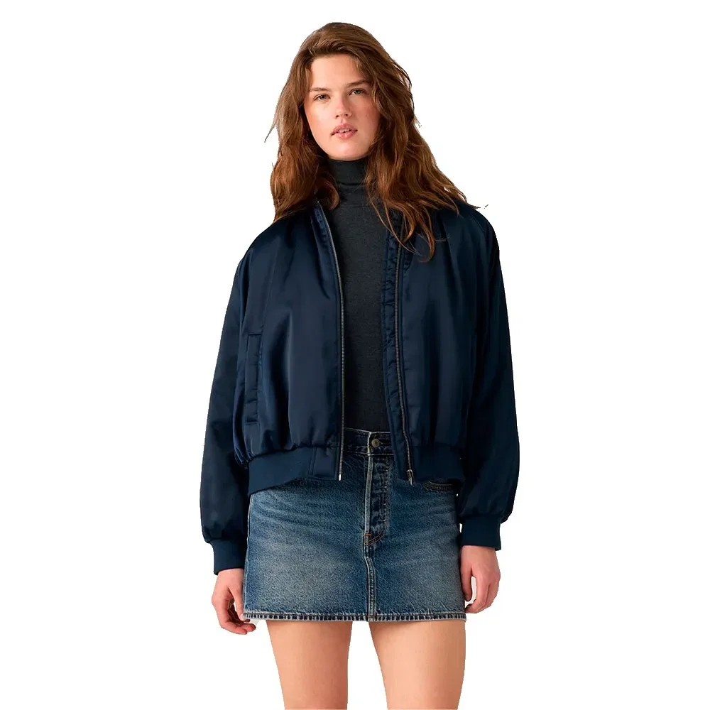 Женский бомбер с защипами на плечах Ruth Levi's, Blue