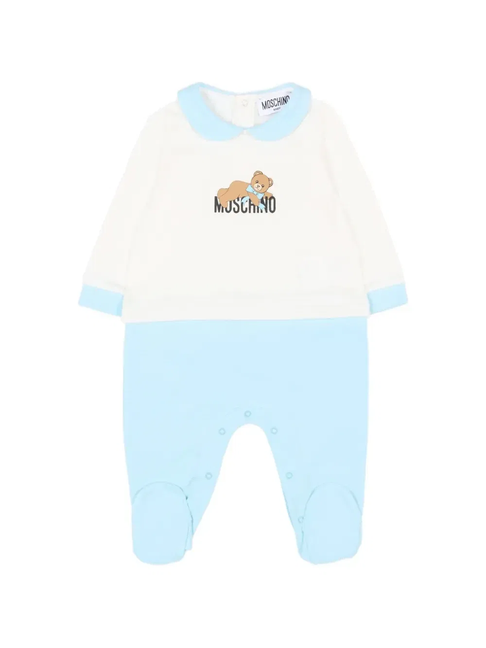 Пижама с принтом «Плюшевый мишка» Moschino Kids, белый