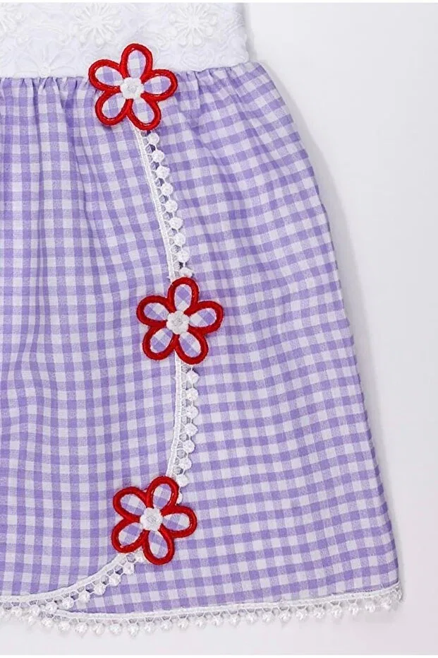 Детское платье для девочек кружевное Chicsy Baby, Lilac — фото 3