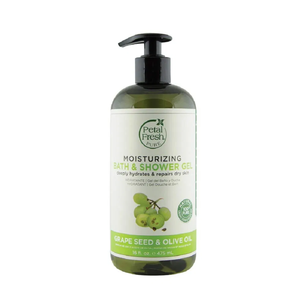 Гель для душа и ванны Grape Seed and Olive Oil, PETAL FRESH, 470 мл