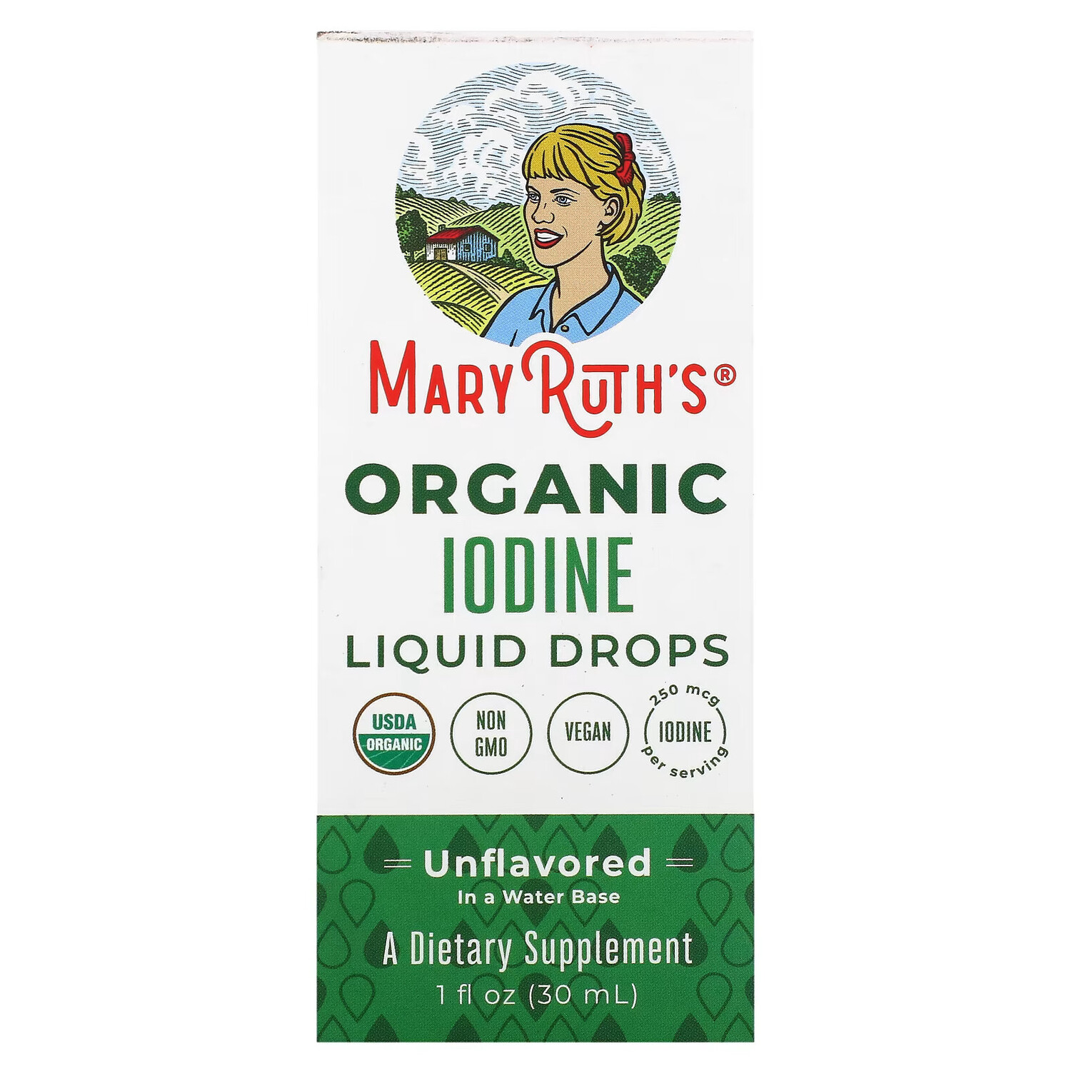 

MaryRuth Organics, Жидкие капли органического йода, без добавок, 30 мл (1 жидк. Унция)