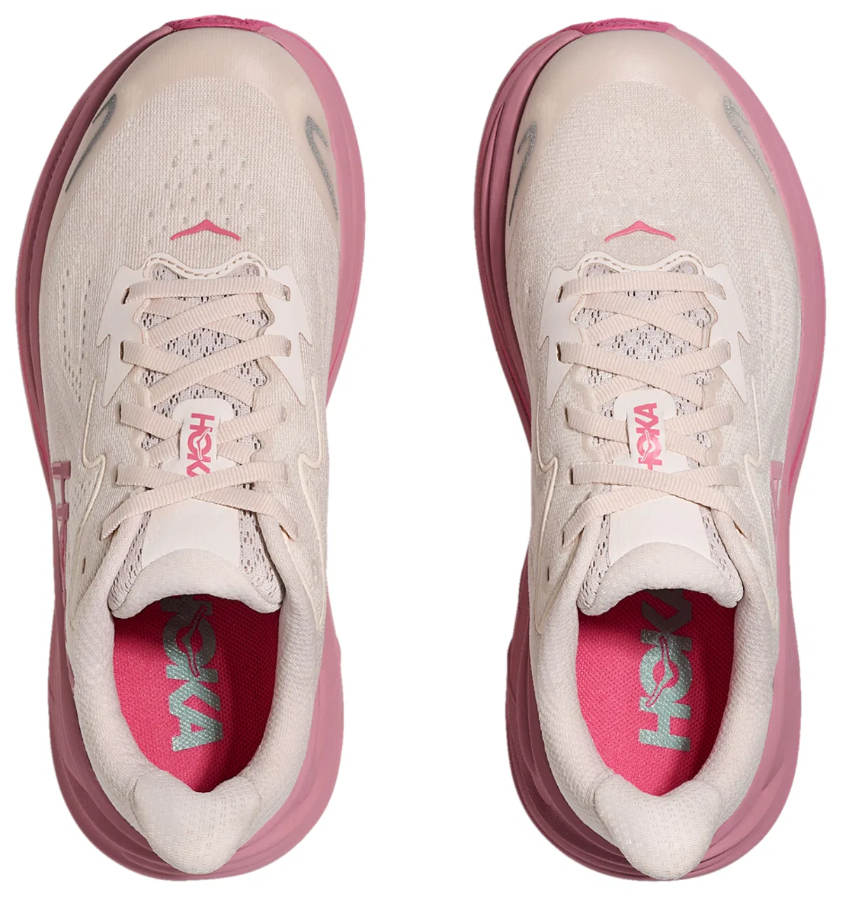 Кроссовки для девочек Clifton 10 HOKA, цвет Dried Rose/Rose Cream — фото 4