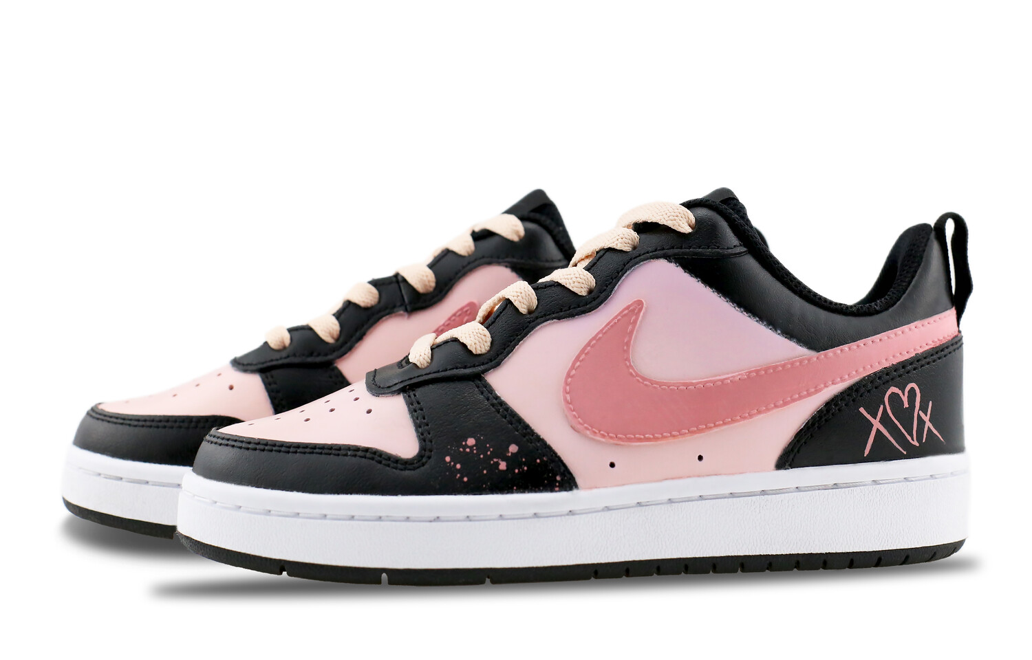 

Кроссовки Nike Court Borough Skateboard Shoes Women's Low-Top Black, Черный, Кроссовки Nike Court Borough Skateboard Shoes Women's Low-Top Black