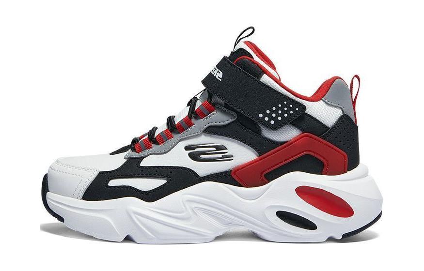 

Детские повседневные кроссовки Skechers с амортизацией белый черный красный