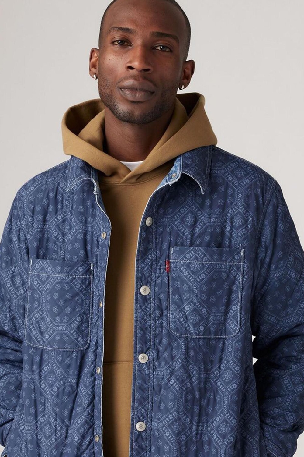 

Двусторонняя утепленная рубашка Bryant из 100% хлопка Levi'S, синий