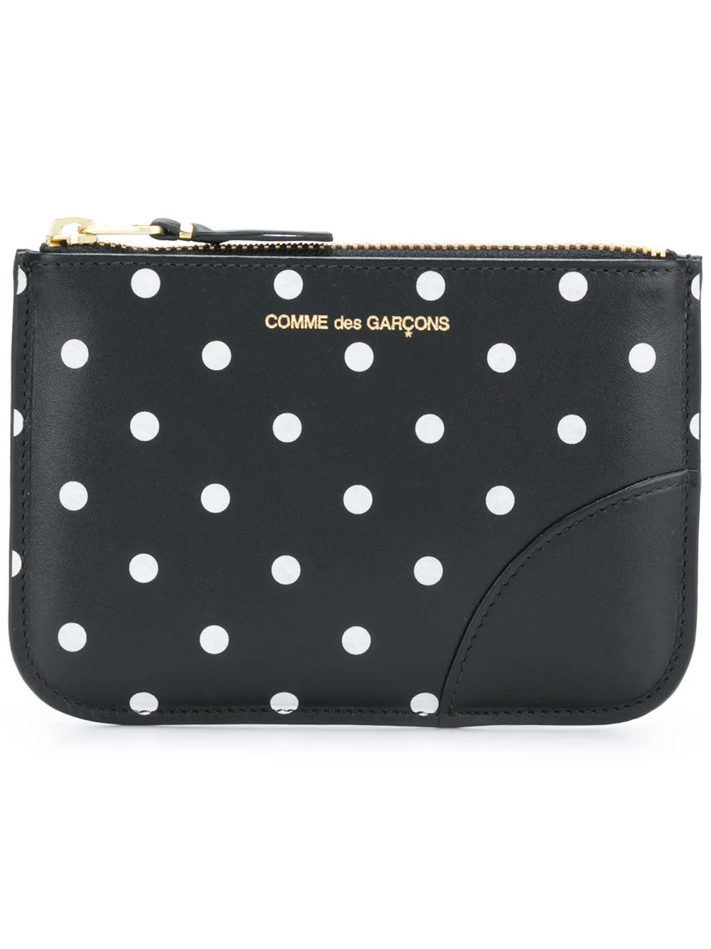 

Кошелек для монет с узором в горох Comme Des Garçons Wallet, черный