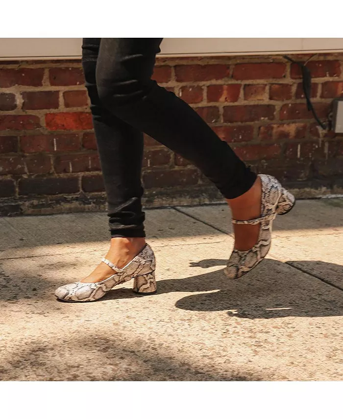 Женские туфли-лодочки Twiggy из кожи питона с возможностью персонализации Alterre, мультиколор — фото 3