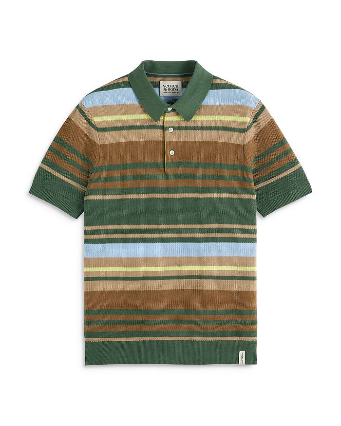 

Свитер поло с коротким рукавом Scotch & Soda, мультиколор