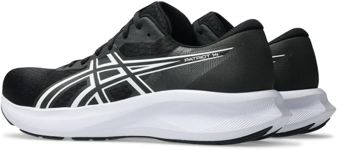 Мужские кроссовки для бега ASICS Patriot 14, черно-белый — фото 3