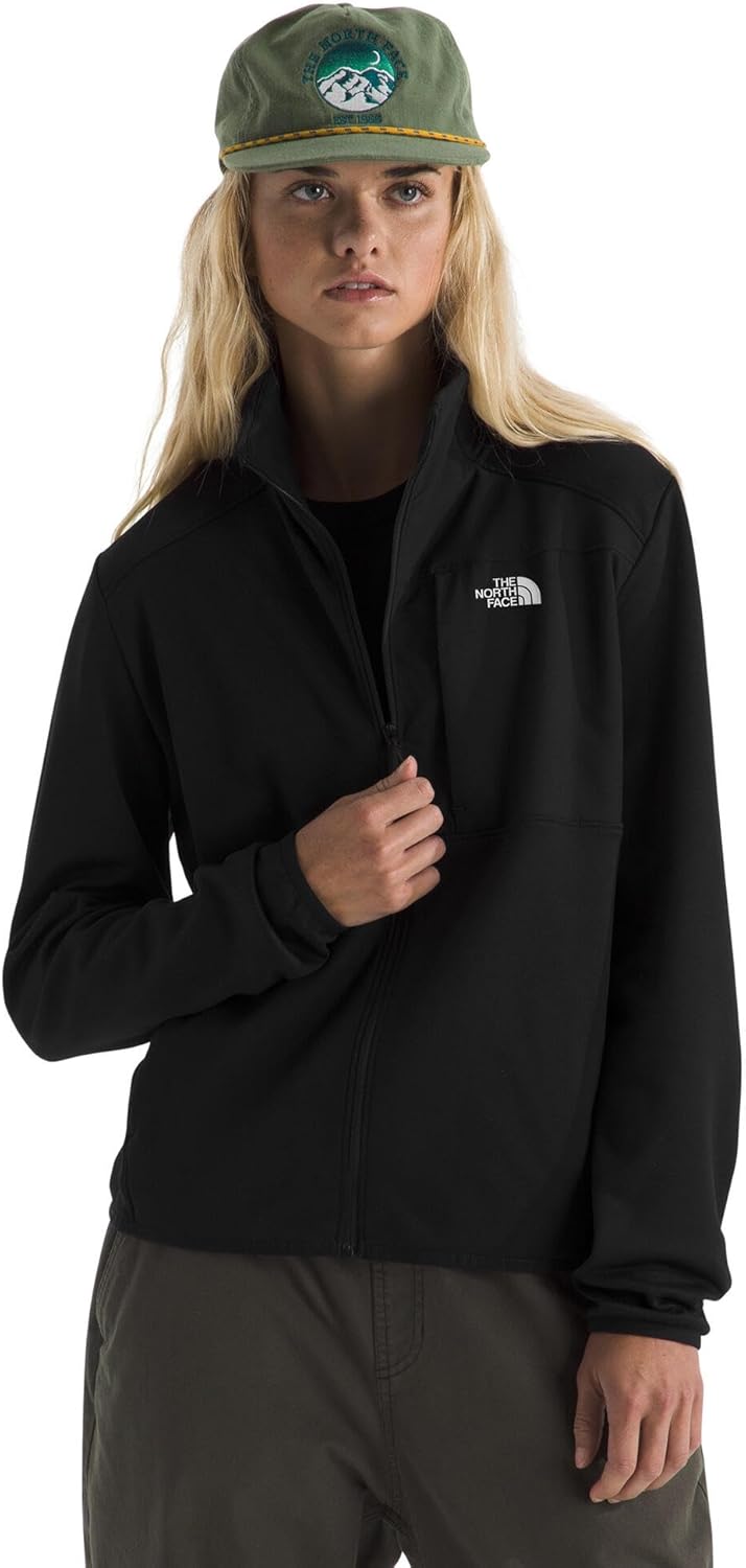 

THE NORTH FACE Женская флисовая куртка TNF Performance с полной застежкой-молнией | Легкая кофта с карманами на молнии, Tnf Black