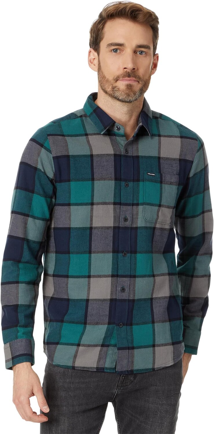 

Лонгслив Volcom Caden Plaid Long Sleeve, цвет Navy 1