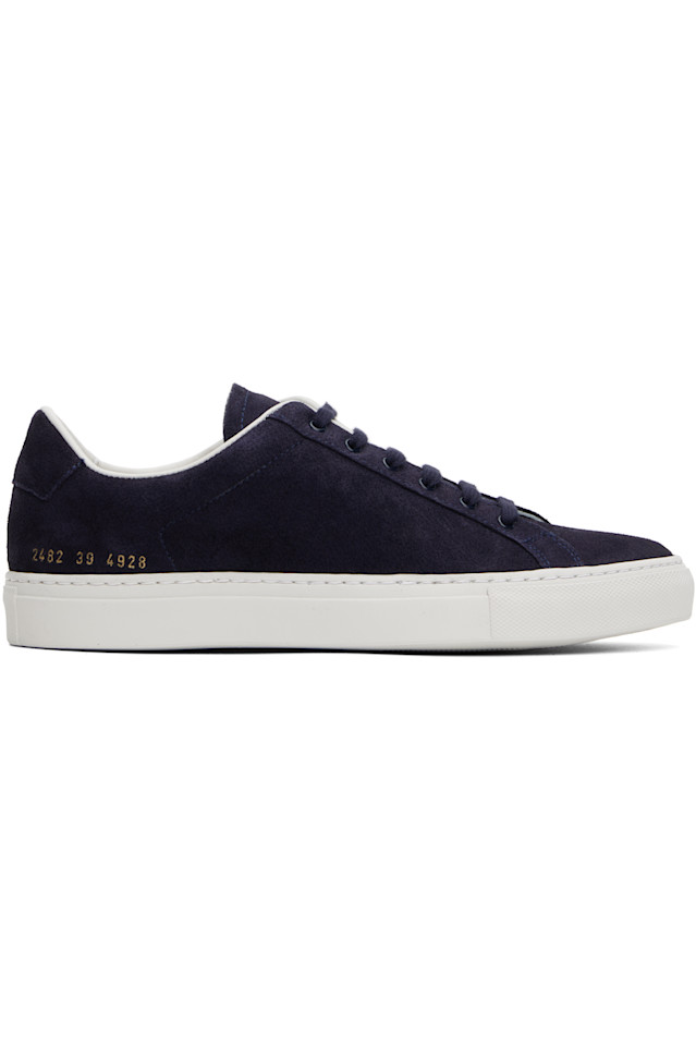 

Ретро кроссовки из замши Common Projects, синий