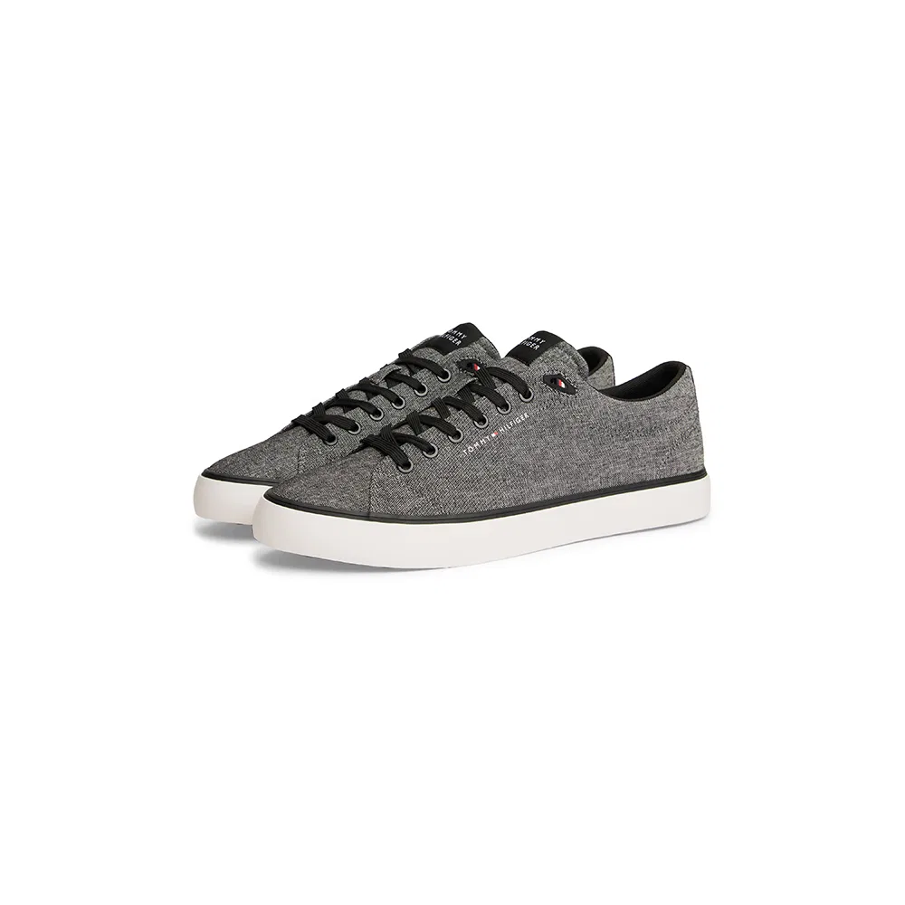Мужские чёрные низкие кеды Harlem Core Chambray от Tommy Hilfiger — фото 2