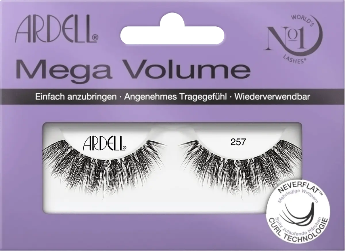 

Ресницы искусственные Mega Volume 257 (1 пара) 2 шт. ARDELL