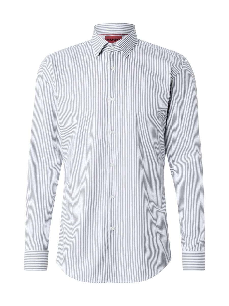 

Рубашка на пуговицах классического кроя HUGO Kenno, пыльно-синий