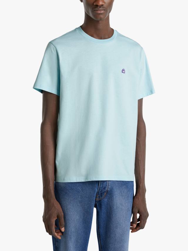 

Хлопчатобумажная футболка с круглым вырезом обычного покроя Benetton, цвет Turquoise