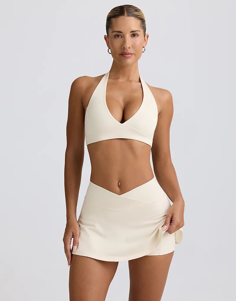 

Мини-юбка Bo+Tee с перекрещивающимися рукавами цвета слоновой кости - IVORY