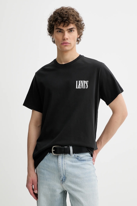 

Хлопковая футболка Levi'S, черный