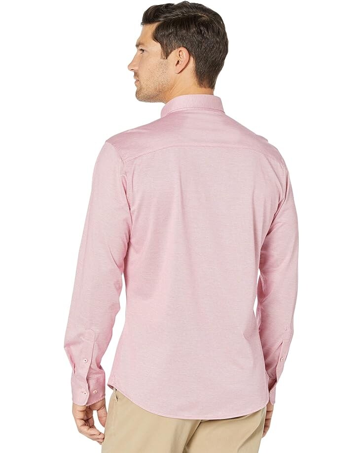 

Рубашка David Donahue Fusion Knit Shirt, цвет Nantucket Red