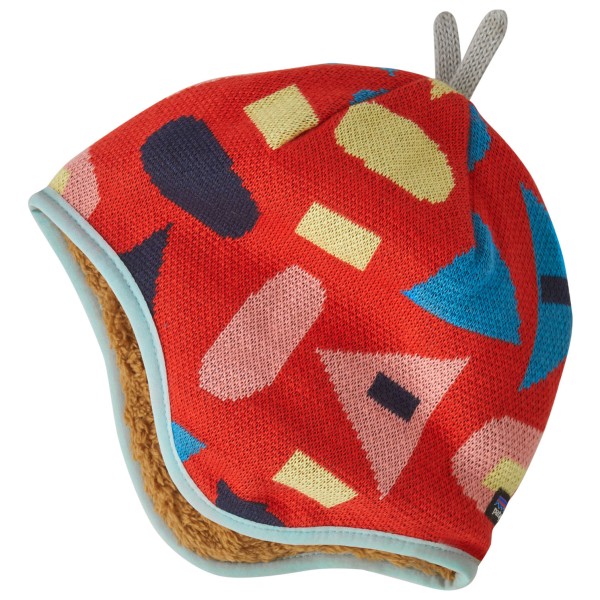 

Детская двусторонняя шапочка Patagonia, красный